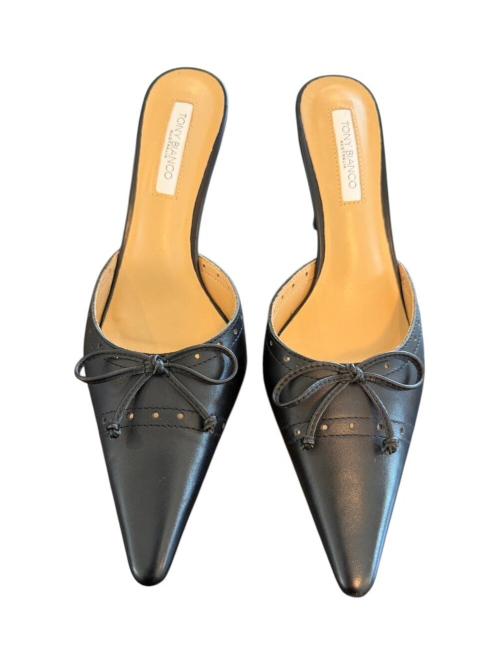 TONY BIANCO Scooter Heel in Black Size 7 - Picture 4 of 13